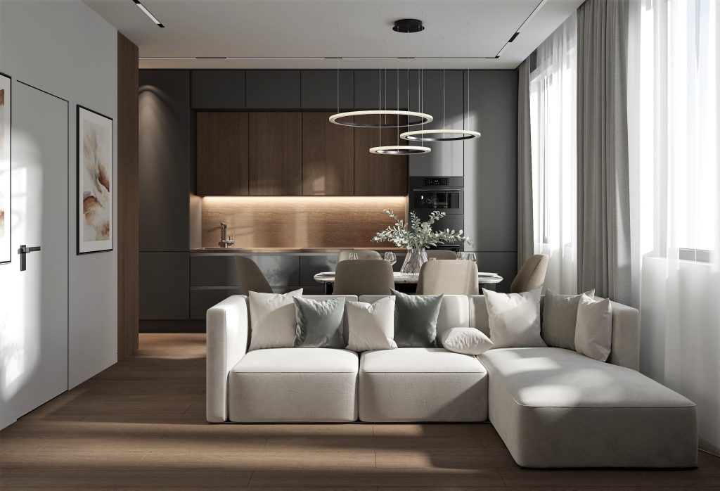 Ремонт апартаментов 48 м² в современном стиле ЖК Baires